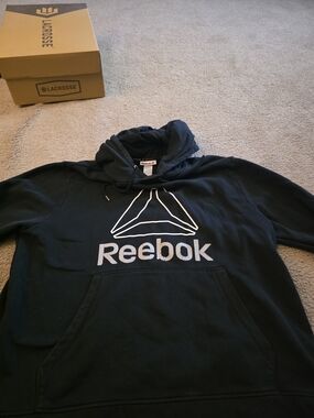 Reebok Black Logo Hoodie